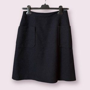 Chanel Uniform - Navy Tweed Skirt - Size IT 40 / US 4